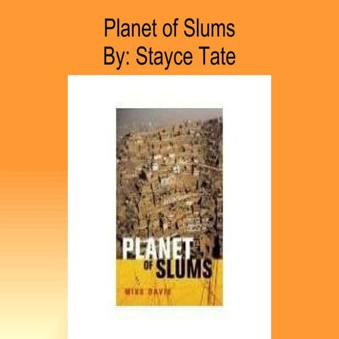 Planet of slums