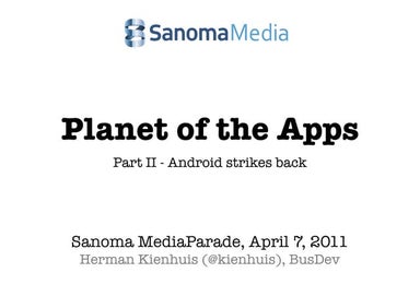 Planet of the Apps @ Sanoma Mediaparade 2011 (kienhuis)