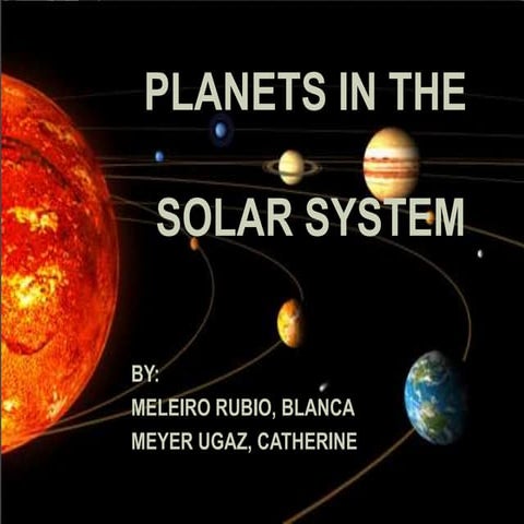 Planets in the solar system