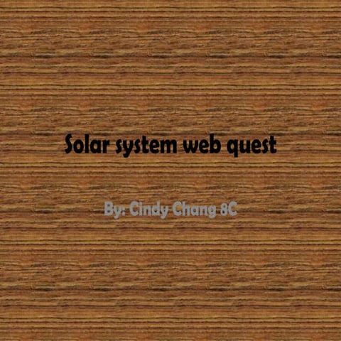 Cindy's Solar System PPY