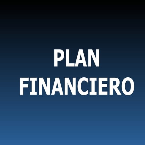 Plan financiero | PDF