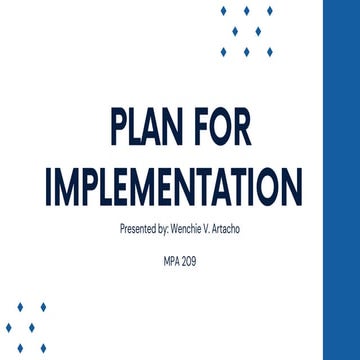 MPA 209 :  PLAN  FOR  IMPLEMENTATION.pdf