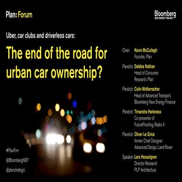 Plan forum on mobility:  intro and survey 