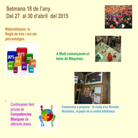 Planificació 18a setmana 14 15