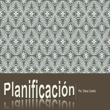Planificación