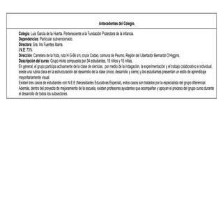 Planificación 3° básico ciencias