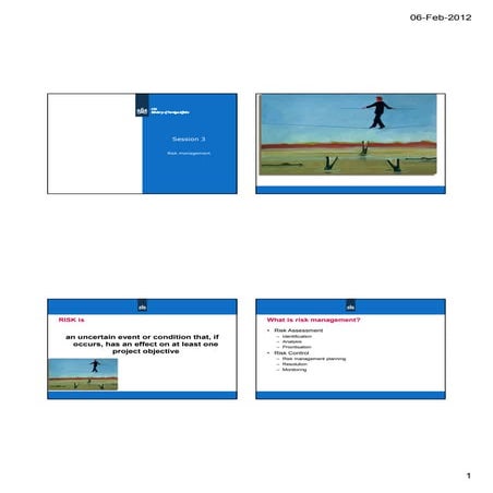 Planificación del proyecto   análisis de riesgo