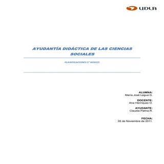 Planificación didactica cs sociales...