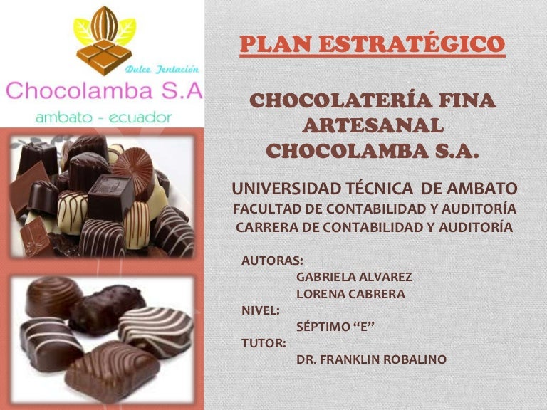Planificación estratégica de chocolatería ff