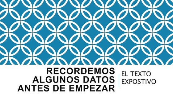 Planificación exposición secundaria