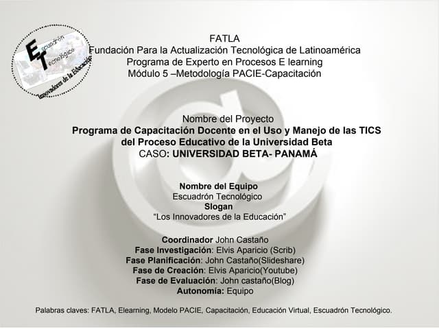 Planificación grupo k