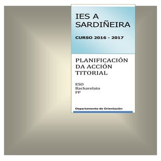 Planificación sesións titoría 16 17
