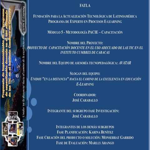 Planificacion avatar