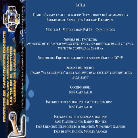 Planificacion avatar