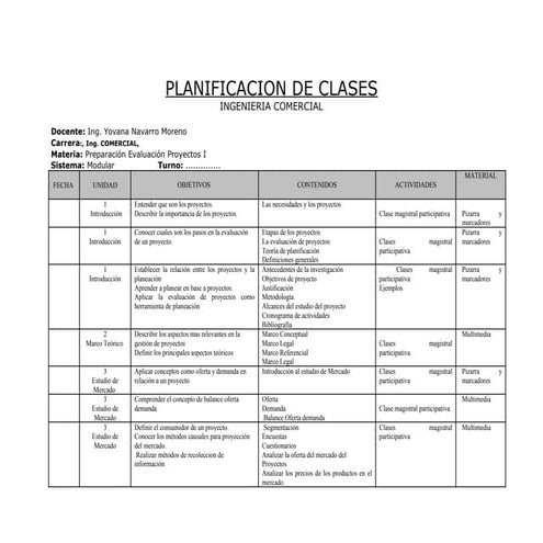 Planificacion clase diplomado