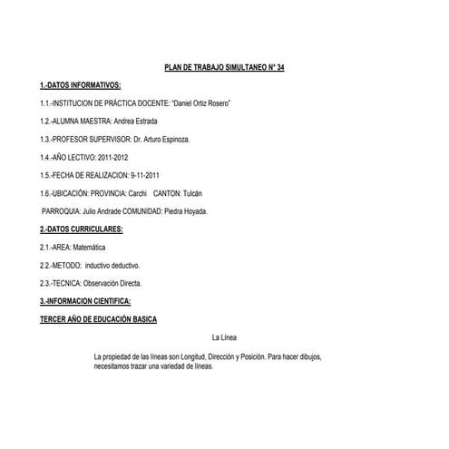 Planificaciones del 7 al 12 de noviembre