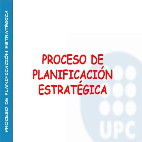 Planificacion estrategica