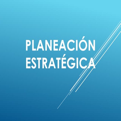 Planificación estrategica