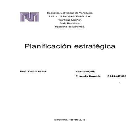 Planificacion estrategica