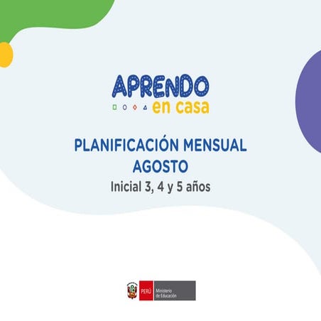 Planificacion mensual de agosto