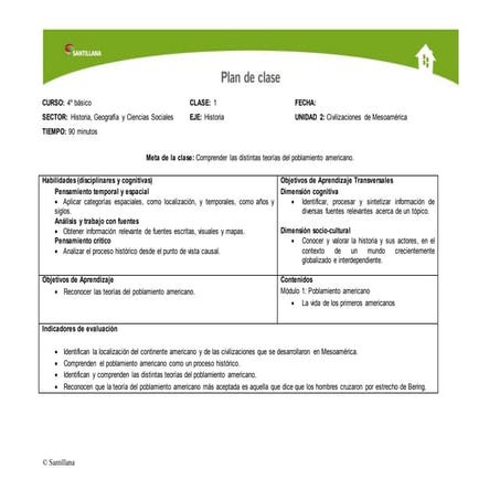 Planificacion unidad 2 clase 1