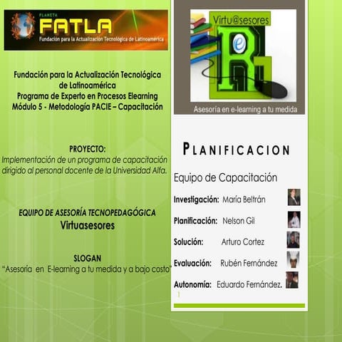 Planificación virtuasesores