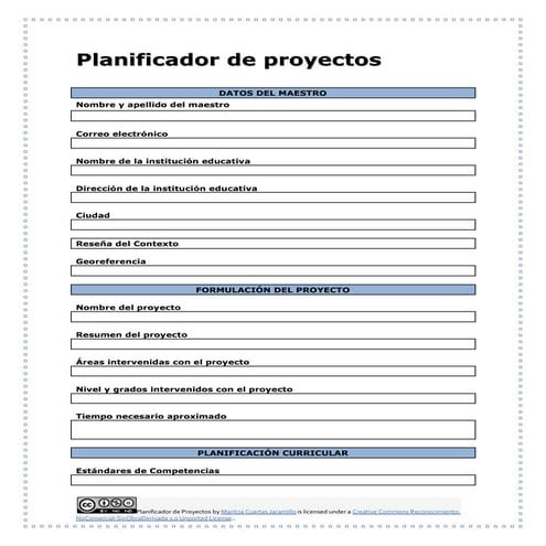 Planificador de proyectos