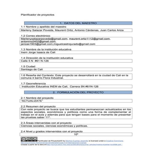 Planificador de proyectos.tita