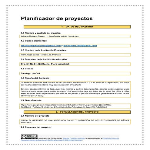 Planificador de proyectos