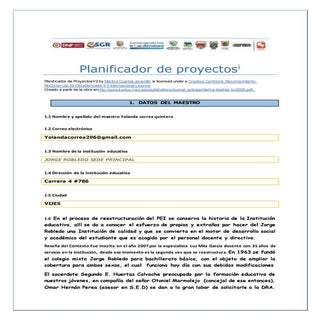 Planificador de proyectos