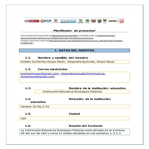 Planificador de proyectos