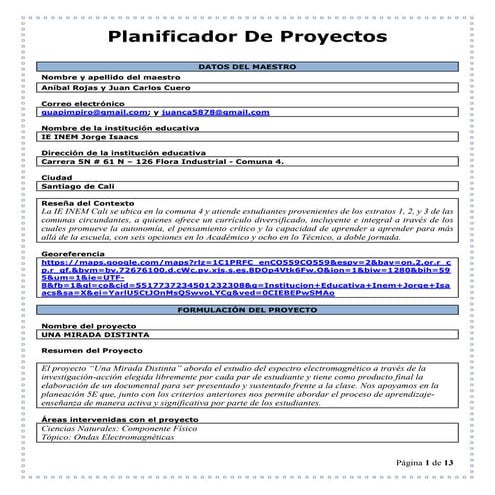 Planificador de proyectos  2014 definitivo