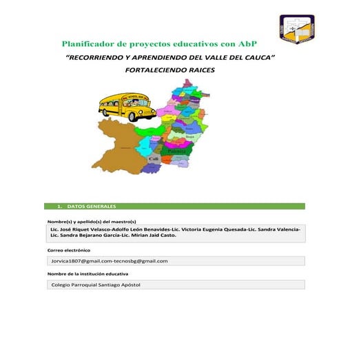 Planificador de proyectos educativos con ab p