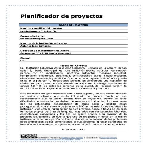 Planificador de proyectos ledda