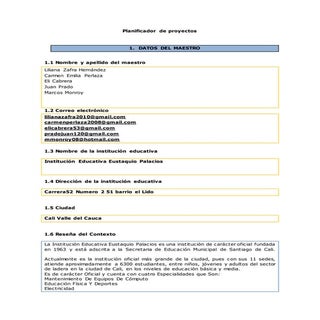 Planificador de proyectos 