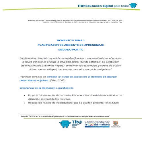 Planificador licenciado