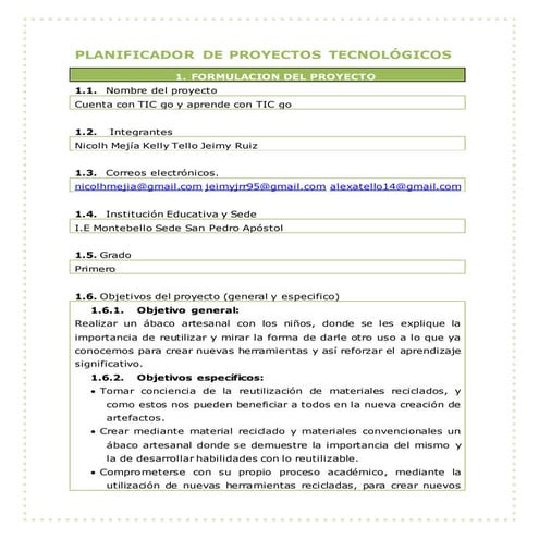Planificador proyecto tecnologico_g91