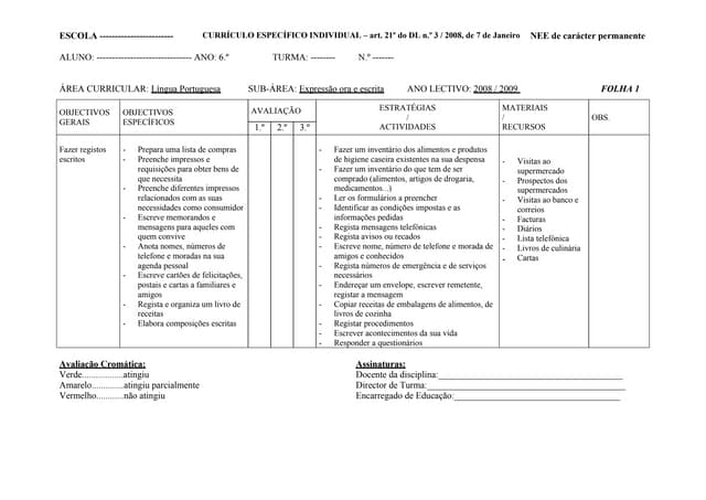 Planificação de aluno com cei   por...