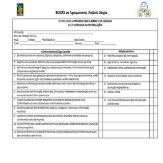 Planificação literacia da informaçã...