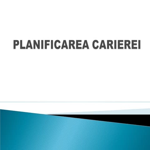 Planificarea carierei pentru elevi