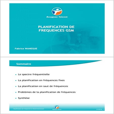 GSM_Planification dimensionnement