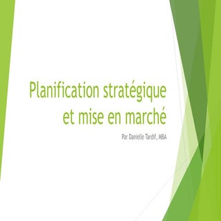 Planification stratégique et mise e...