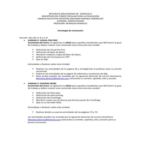 Planififcacion 4to año