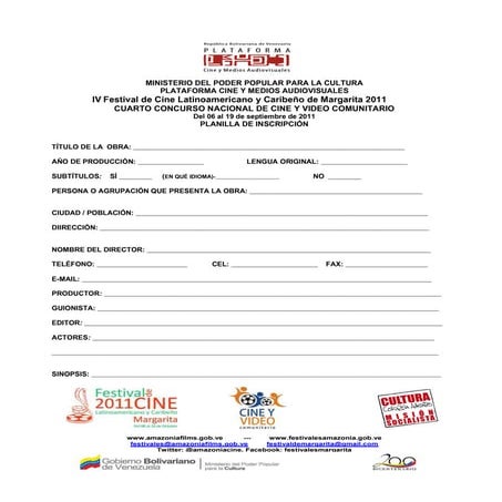 Planilla de inscripcion cine y video comunitario