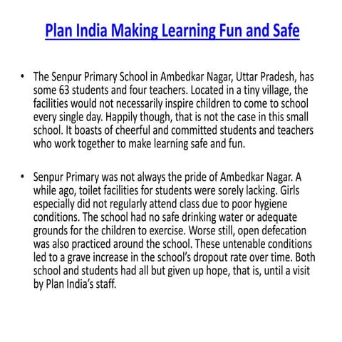 Plan India The Birds and Bees Talk (TBBT) | PPTX