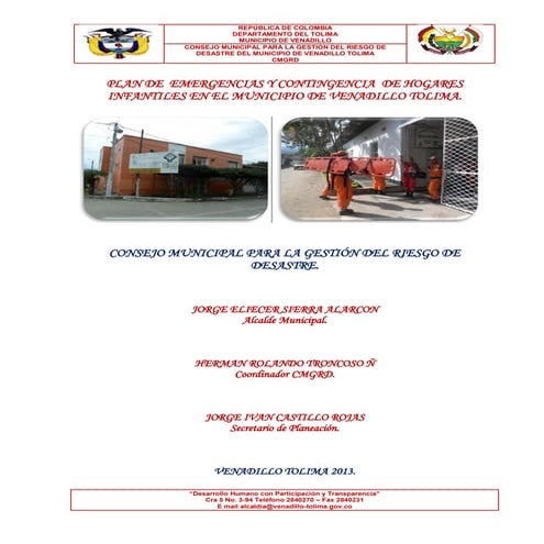 Plan infantil de emergencia