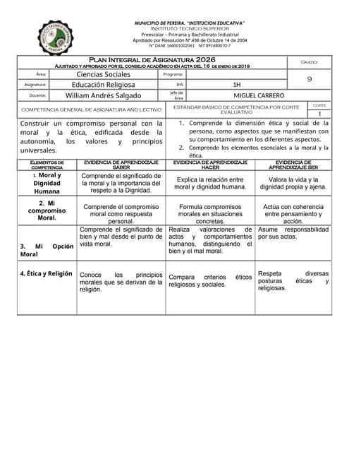 PLAN INTEGRAL DE ASIGNATURA RELIGIÓN GRADO 9.docx