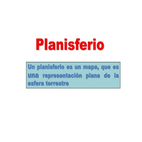Planisferio