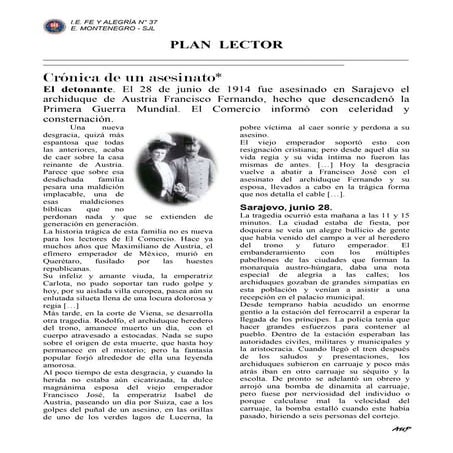 ASESINATO DEL ARCHIDUQUE