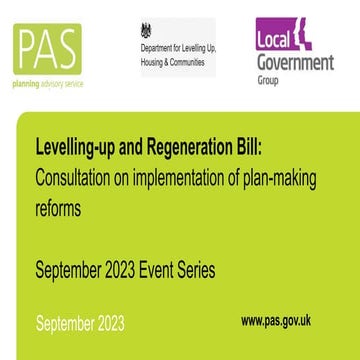 Plan Making Reforms Consultation - September 2023 Event Series - Publish.pdf